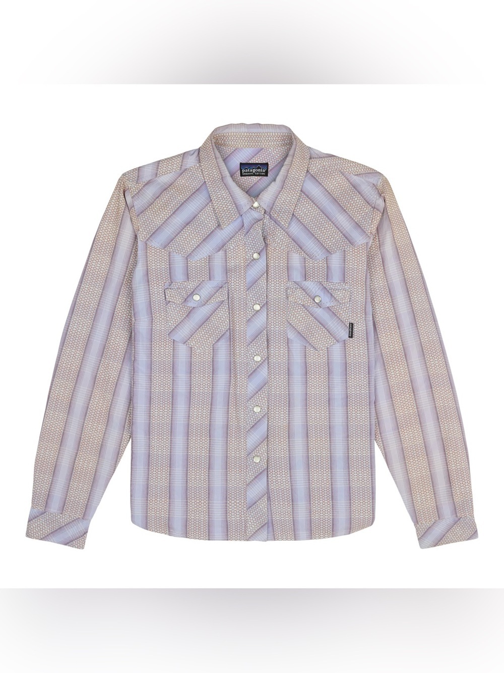 Patagonia Lavender Plaid Western Button-Down Shirt